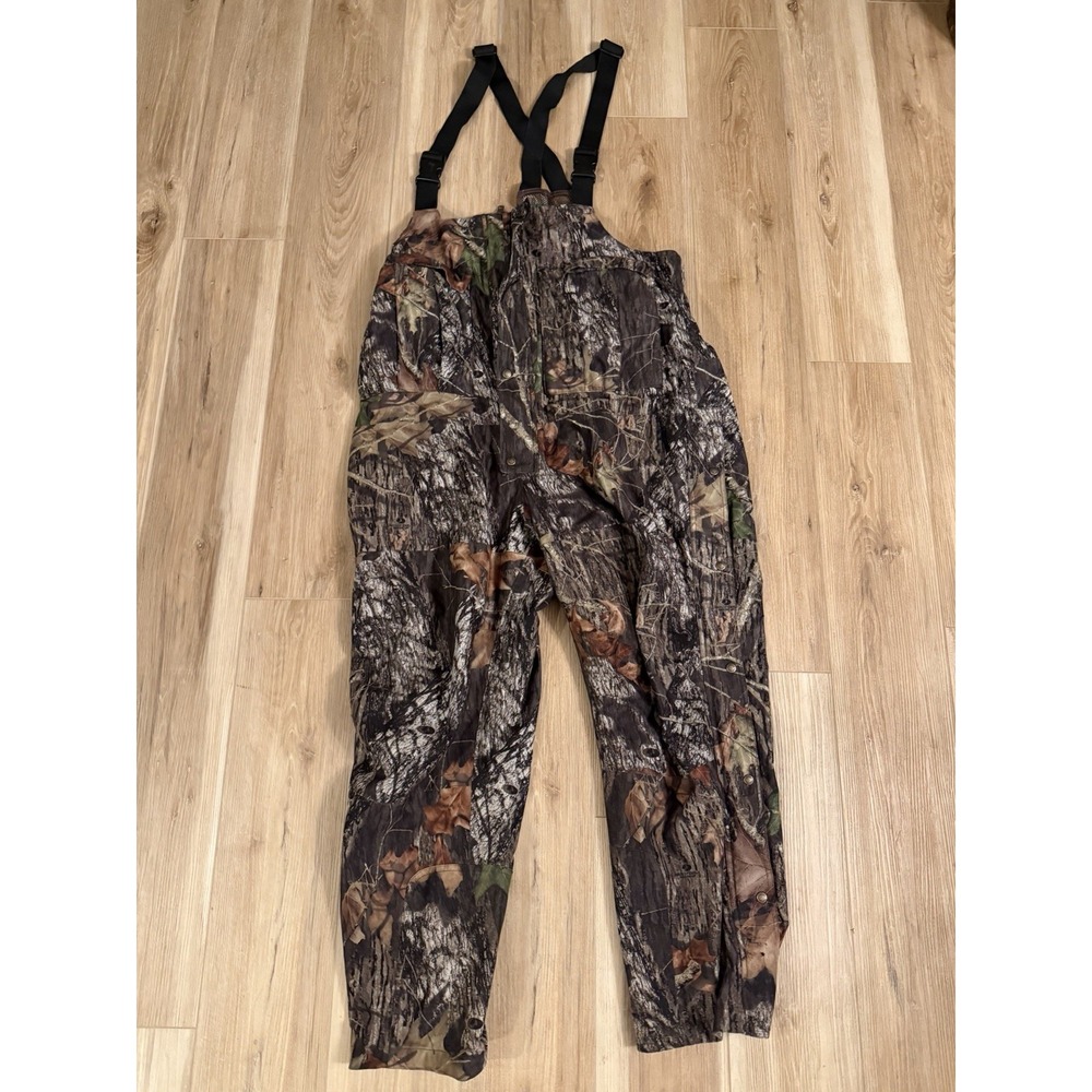 Cabela's Mossy Oak Break Up Camo Overalls Mens XL Cargo Hunting Bibs Outdoor